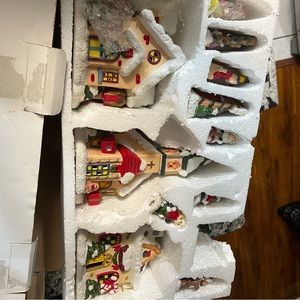 Christmas Decorations Village Set